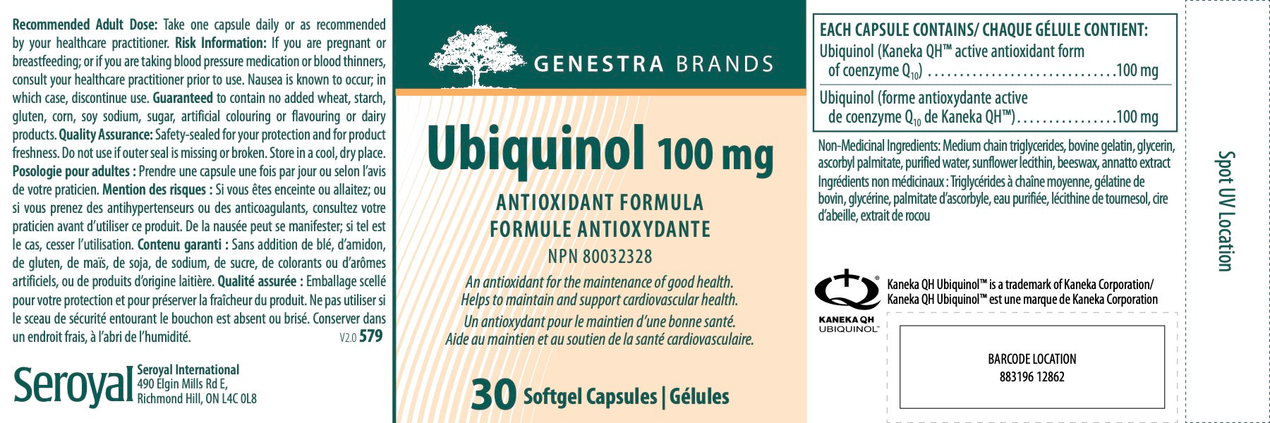 Ubiquinol – 100 mg