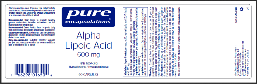 Alpha Lipoic Acid 600 mg