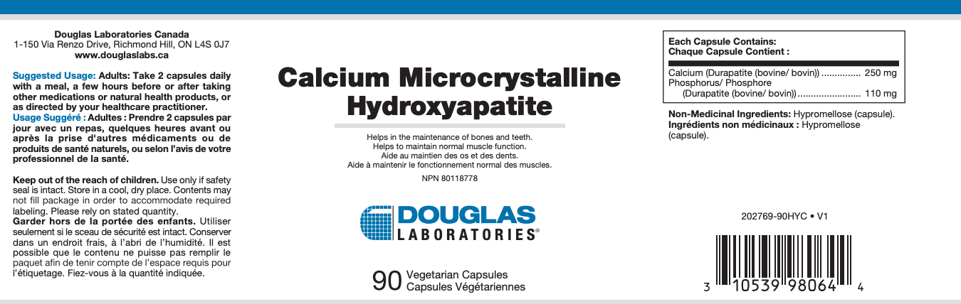 Calcium Microcrystalline Hydroxyapatite