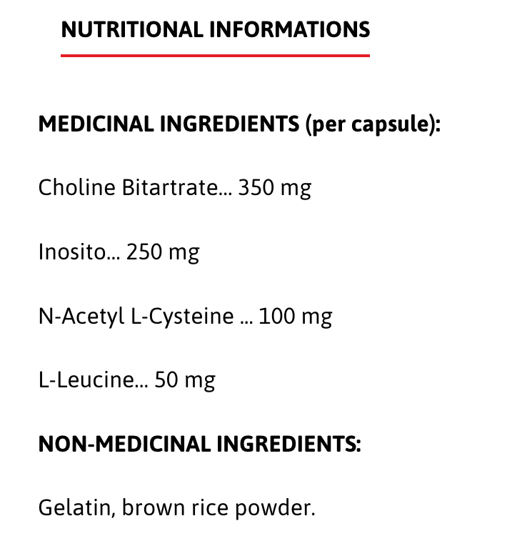 Choline Inositol + NAC