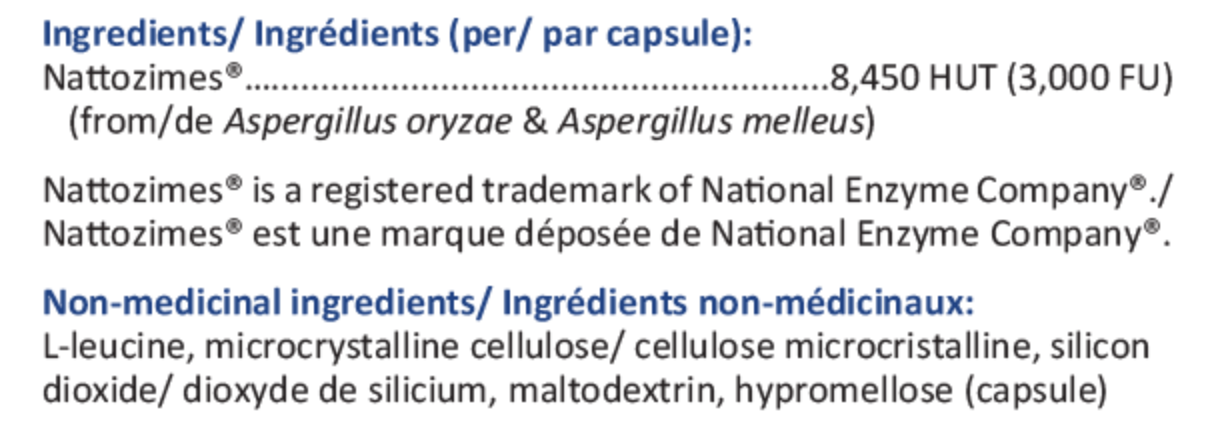 Nattozimes (Soutien du système fibrinolytique)