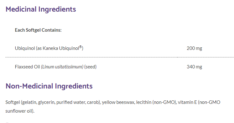 Ubiquinol CoQ10 · 200 mg